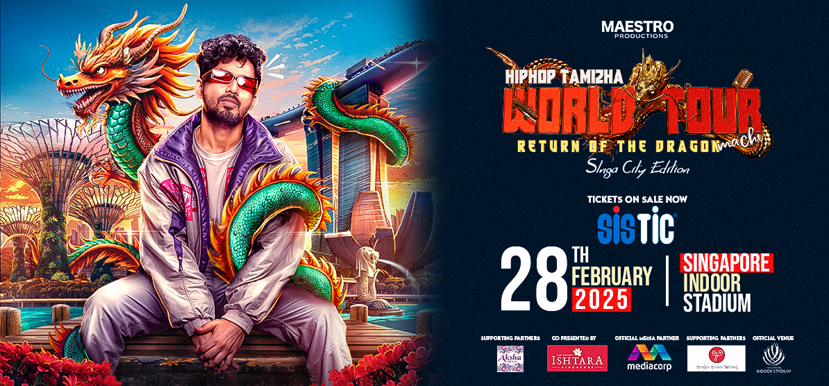 Hip Hop Tamizha Return of the Dragon Machi Singa City Edition Tour Poster 2025